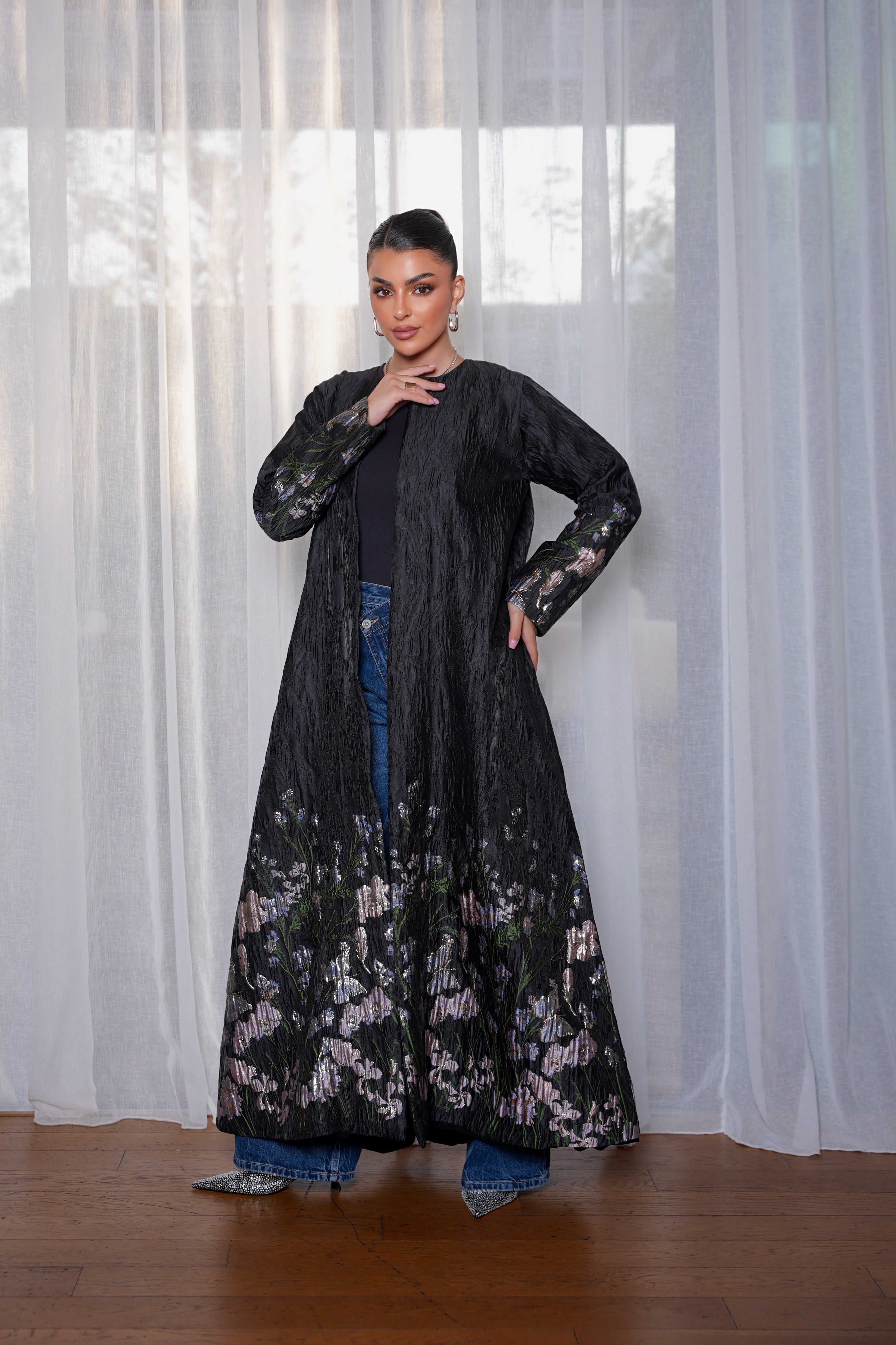 Night Garden Abaya