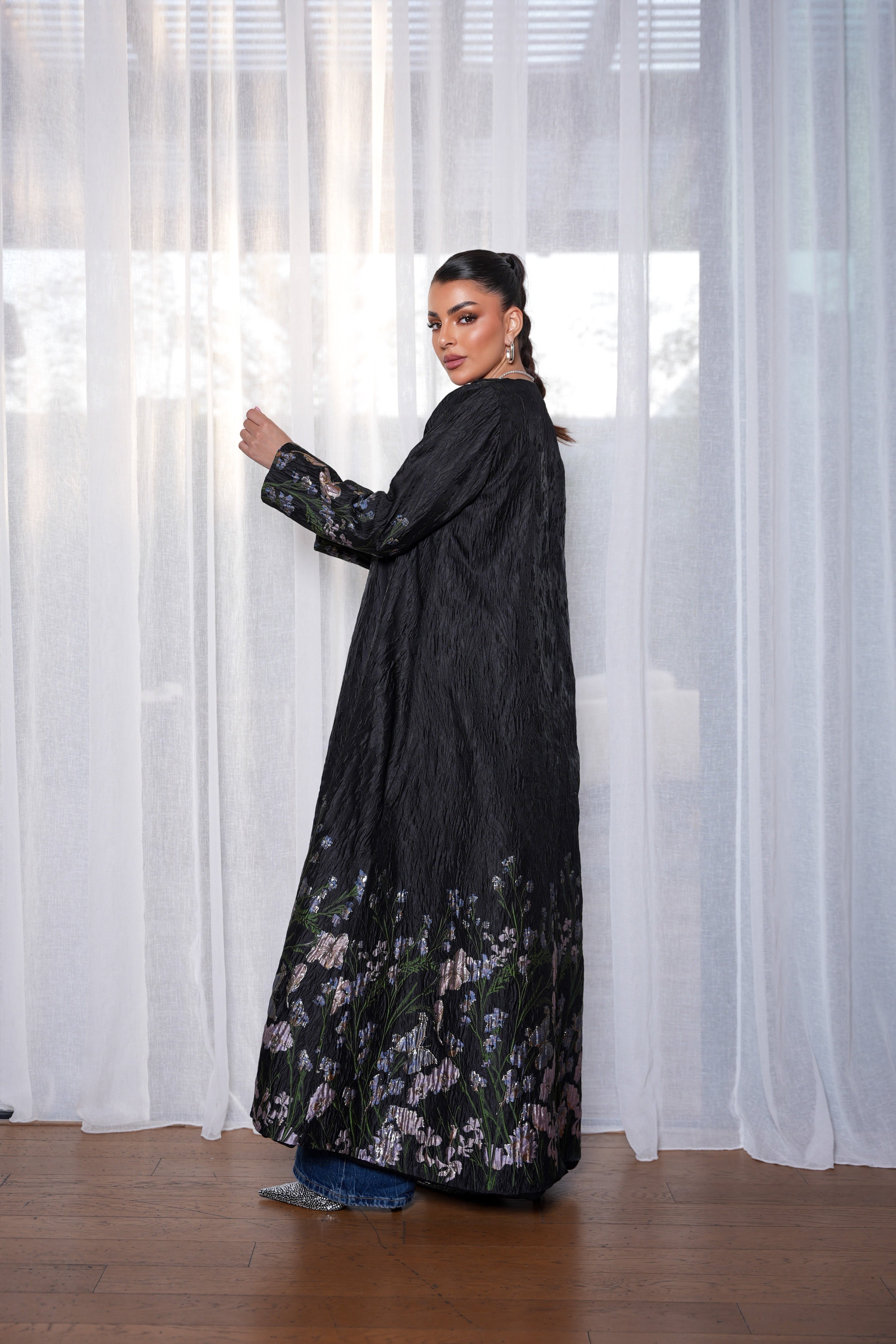 Night Garden Abaya